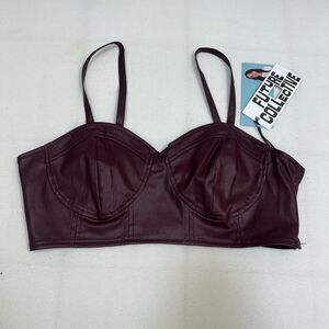 Target Women's Red and Brown Crop-top